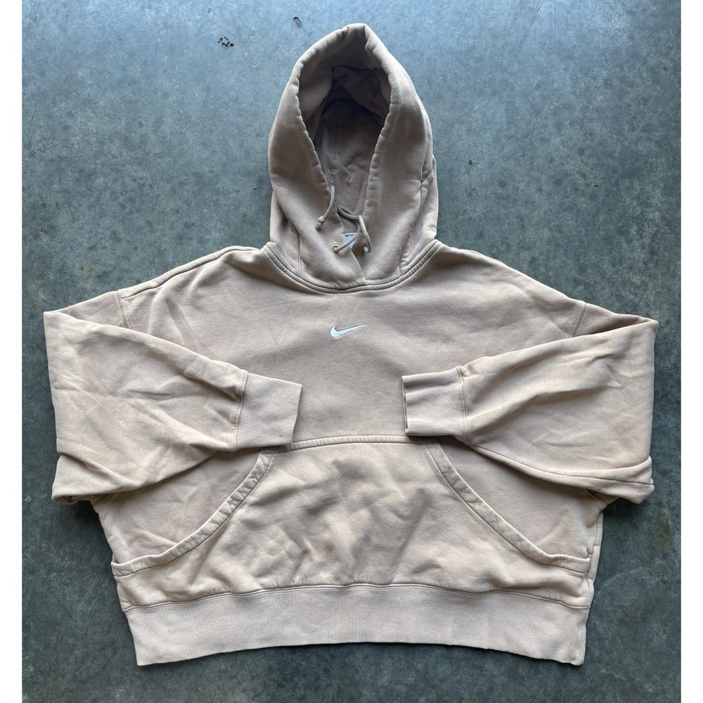 Nike Center Swoosh Women's Small Oversized Hoodie Sweatshirt Y2K Streetwear
